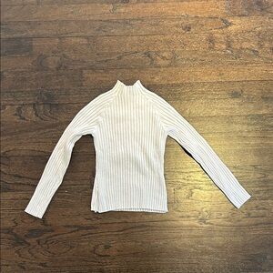 Mayoral Girls Ribbed Long Sleeve Cream Sweater Size 8